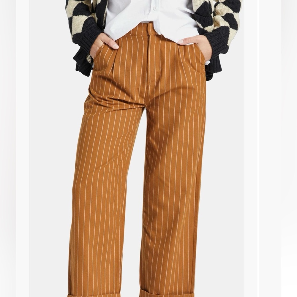 Brixton Victory Pinstripe Wide Leg Pant